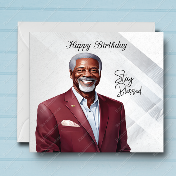 Black Man Birthday Card O